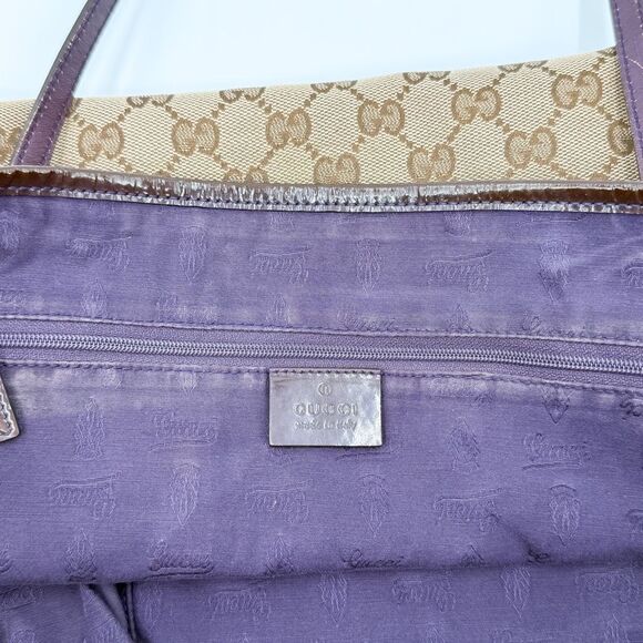 Gucci GG Jolie Monogram Brown Canvas Tote Shoulder Bag - Picture 6 of 15